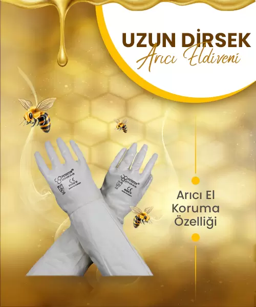 Nitril Uzun Dirsek Arıcı Eldiven Seti (7 Adet)