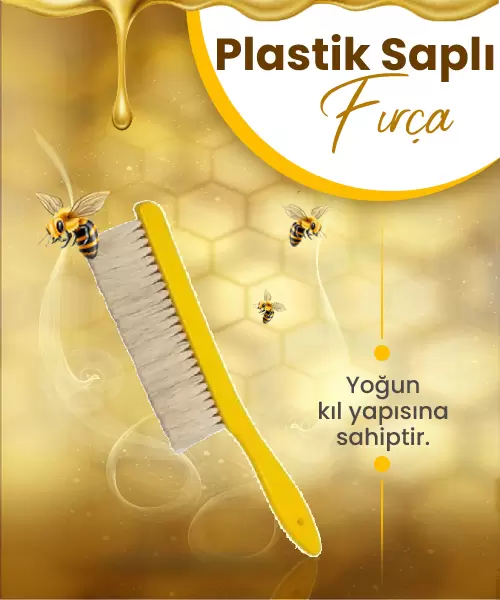 Plastik Saplı Petek Temizleme Fırçası