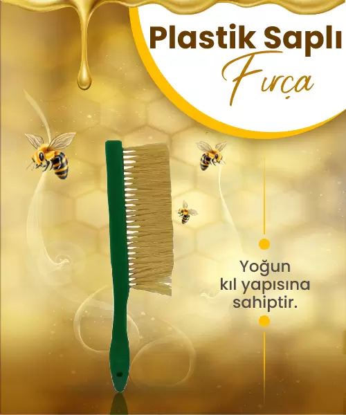 Plastik Saplı Yeşil Fırça