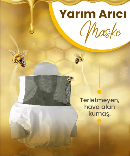 Yarım Arıcı Maskesi - Kısa Kollu